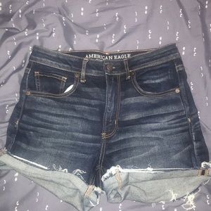 American Eagle high waisted jean shorts